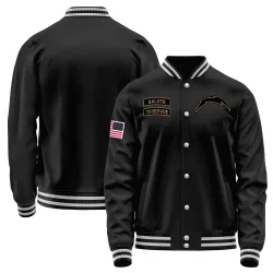 Men's Los Angeles Chargers No. Salute to Service Sideline Performance Jacket - Black