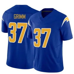 Men's Luke Grimm Los Angeles Chargers No.37 Limited Vapor F.U.S.E. Jersey - Royal