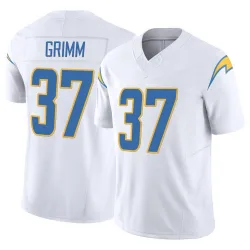Men's Luke Grimm Los Angeles Chargers No.37 Limited Vapor F.U.S.E. Jersey - White