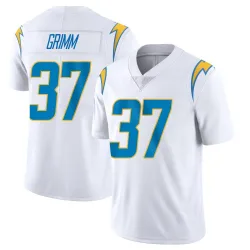 Men's Luke Grimm Los Angeles Chargers No.37 Limited Vapor Untouchable Jersey - White