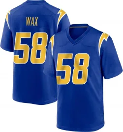 Men's Marlowe Wax Los Angeles Chargers No.58 Game 2nd Alternate Jersey - Royal
