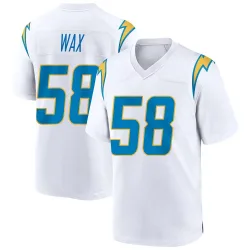 Men's Marlowe Wax Los Angeles Chargers No.58 Game Jersey - White