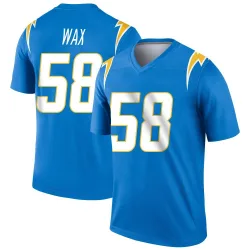 Men's Marlowe Wax Los Angeles Chargers No.58 Legend Powder Jersey - Blue