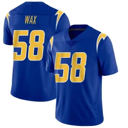 Men's Marlowe Wax Los Angeles Chargers No.58 Limited 2nd Alternate Vapor Jersey - Royal