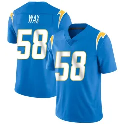 Men's Marlowe Wax Los Angeles Chargers No.58 Limited Powder Vapor Untouchable Alternate Jersey - Blue