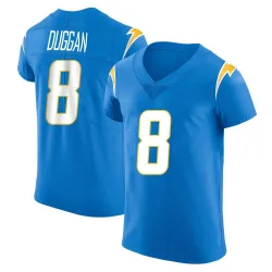 Men's Max Duggan Los Angeles Chargers No.8 Elite Alternate Vapor Untouchable Jersey - Blue