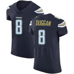 Men's Max Duggan Los Angeles Chargers No.8 Elite Team Color Vapor Untouchable Jersey - Navy Blue