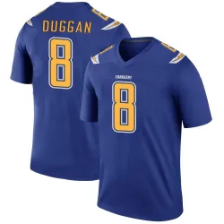 Men's Max Duggan Los Angeles Chargers No.8 Legend Color Rush Jersey - Royal