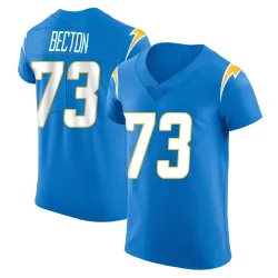 Men's Mekhi Becton Los Angeles Chargers No.73 Elite Alternate Vapor Untouchable Jersey - Blue