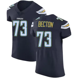 Men's Mekhi Becton Los Angeles Chargers No.73 Elite Team Color Vapor Untouchable Jersey - Navy Blue