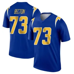 Men's Mekhi Becton Los Angeles Chargers No.73 Legend 2nd Alternate Jersey - Royal