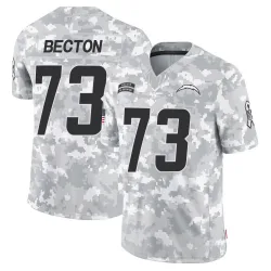 Men's Mekhi Becton Los Angeles Chargers No.73 Limited 2024 Salute to Service Jersey - Arctic Camo
