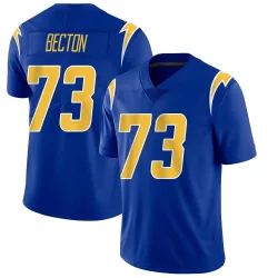 Men's Mekhi Becton Los Angeles Chargers No.73 Limited 2nd Alternate Vapor Jersey - Royal