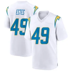 Men's Mike Estes Los Angeles Chargers No.49 Game Jersey - White