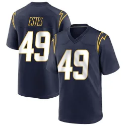 Men's Mike Estes Los Angeles Chargers No.49 Game Team Color Jersey - Navy
