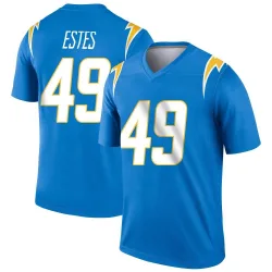 Men's Mike Estes Los Angeles Chargers No.49 Legend Powder Jersey - Blue