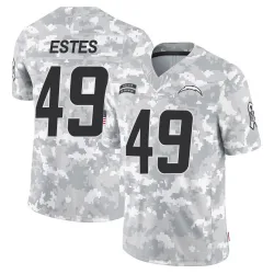 Men's Mike Estes Los Angeles Chargers No.49 Limited 2024 Salute to Service Jersey - Arctic Camo