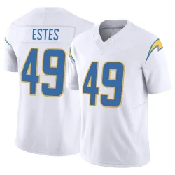 Men's Mike Estes Los Angeles Chargers No.49 Limited Vapor F.U.S.E. Jersey - White
