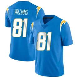 Men's Mike Williams Los Angeles Chargers No.81 Limited Powder Vapor Untouchable Alternate Jersey - Blue