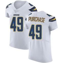 Men's Myles Purchase Los Angeles Chargers No.49 Elite Vapor Untouchable Jersey - White