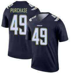 Men's Myles Purchase Los Angeles Chargers No.49 Legend Jersey - Navy
