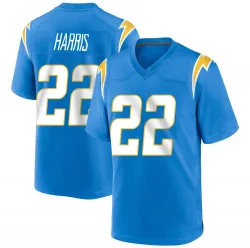 Men's Najee Harris Los Angeles Chargers No.22 Game Powder Alternate Jersey - Blue