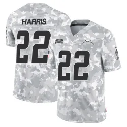 Men's Najee Harris Los Angeles Chargers No.22 Limited 2024 Salute to Service Jersey - Arctic Camo
