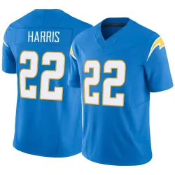 Men's Najee Harris Los Angeles Chargers No.22 Limited Powder Vapor F.U.S.E. Jersey - Blue