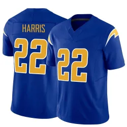 Men's Najee Harris Los Angeles Chargers No.22 Limited Vapor F.U.S.E. Jersey - Royal