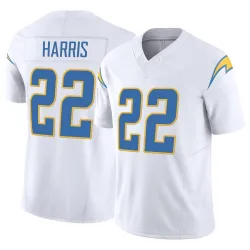Men's Najee Harris Los Angeles Chargers No.22 Limited Vapor F.U.S.E. Jersey - White