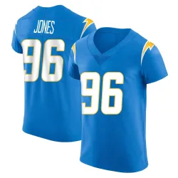 Men's Naquan Jones Los Angeles Chargers No.96 Elite Alternate Vapor Untouchable Jersey - Blue