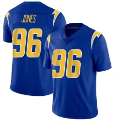 Men's Naquan Jones Los Angeles Chargers No.96 Limited 2nd Alternate Vapor Jersey - Royal