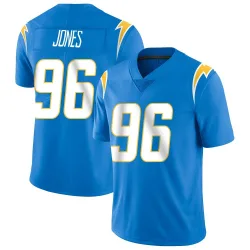 Men's Naquan Jones Los Angeles Chargers No.96 Limited Powder Vapor Untouchable Alternate Jersey - Blue