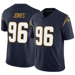 Men's Naquan Jones Los Angeles Chargers No.96 Limited Vapor F.U.S.E. Jersey - Navy