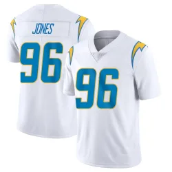 Men's Naquan Jones Los Angeles Chargers No.96 Limited Vapor Untouchable Jersey - White