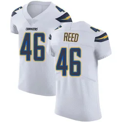 Men's Nikko Reed Los Angeles Chargers No.46 Elite Vapor Untouchable Jersey - White