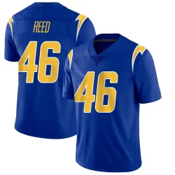 Men's Nikko Reed Los Angeles Chargers No.46 Limited 2nd Alternate Vapor Jersey - Royal