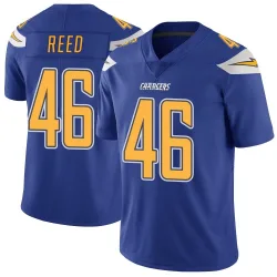 Men's Nikko Reed Los Angeles Chargers No.46 Limited Color Rush Vapor Untouchable Jersey - Royal