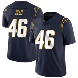 Men's Nikko Reed Los Angeles Chargers No.46 Limited Team Color Vapor Untouchable Jersey - Navy