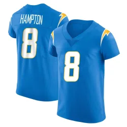 Men's Omarion Hampton Los Angeles Chargers No.8 Elite Alternate Vapor Untouchable Jersey - Blue