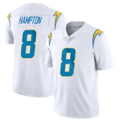 Men's Omarion Hampton Los Angeles Chargers No.8 Limited Vapor Untouchable Jersey - White