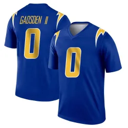 Men's Oronde Gadsden II Los Angeles Chargers No.0 Legend 2nd Alternate Jersey - Royal