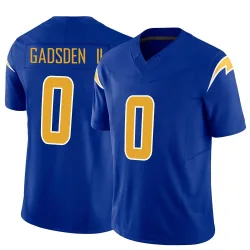 Men's Oronde Gadsden II Los Angeles Chargers No.0 Limited Vapor F.U.S.E. Jersey - Royal