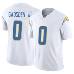 Men's Oronde Gadsden II Los Angeles Chargers No.0 Limited Vapor F.U.S.E. Jersey - White