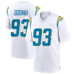 Men's Otito Ogbonnia Los Angeles Chargers No.93 Game Jersey - White