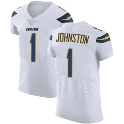 Men's Quentin Johnston Los Angeles Chargers No.1 Elite Vapor Untouchable Jersey - White