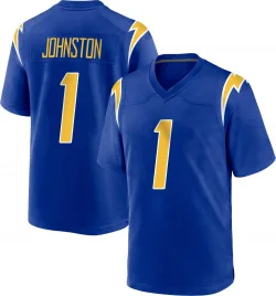 Men's Quentin Johnston Los Angeles Chargers No.1 Game 2nd Alternate Jersey - Royal
