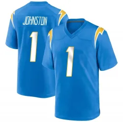 Men's Quentin Johnston Los Angeles Chargers No.1 Game Powder Alternate Jersey - Blue