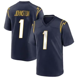 Men's Quentin Johnston Los Angeles Chargers No.1 Game Team Color Jersey - Navy