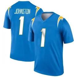 Men's Quentin Johnston Los Angeles Chargers No.1 Legend Powder Jersey - Blue